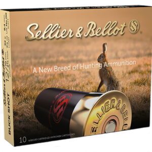 Sellier & Bellot SB12BSJ Hunting 12 Gauge 2.75" 9 Pellets 1 1/8 oz 00 Buck Shot 10 Bx/ 25 Case