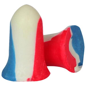 Howard Leight R01891 USA Shooters Earplugs Foam 33 dB In The Ear Red/White/Blue Adult 10 pair