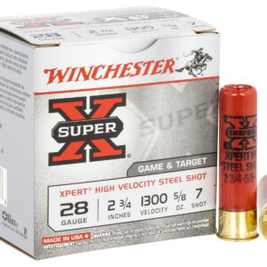 Winchester Ammo WE28GT7 Super X Xpert High Velocity 28 Gauge 2.75" 5/8 oz 7 Shot 25 Per Box/10 Case