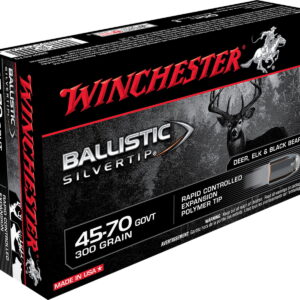 Winchester Ammo SBST4570 Ballistic Silvertip 45-70 Gov 300 gr Rapid Controlled Expansion Polymer Tip 20 Per Box/10 Case