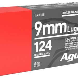 Aguila 1E092110 Target & Range Handgun 9mm Luger 124gr Full Metal Jacket 50 Per Box/20 Case