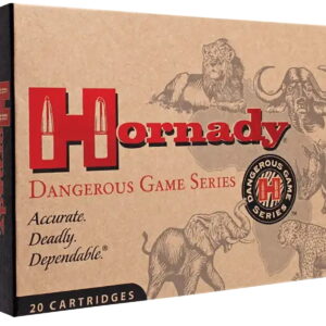 Hornady 82322 Dangerous Game 375 H&H Mag 300 gr Dangerous Game Solid 20 Per Box/6 Case