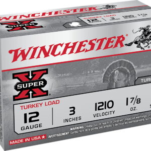 Winchester Ammo X123MT4 Super X Magnum Turkey 12 Gauge 3" 1 7/8 oz Copper Plated 4 Shot 10 Per Box/10 Case