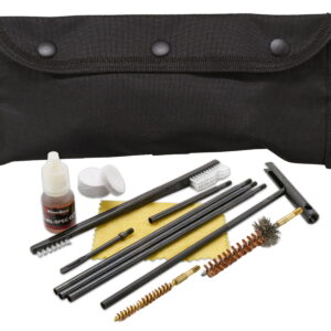 KleenBore POU302B Modular Cleaning Kit Multi-Caliber Handgun/Rifle Bronze/Nylon Bristles Black Nylon Case