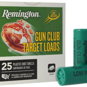 Remington Ammunition 20243 Gun Club 12 Gauge 2.75" 1 1/8 oz 8 Shot 25 Per Box/10 Cs