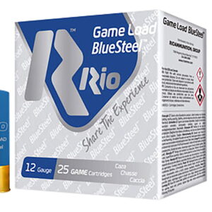 Rio Ammunition GLBS325 Game Load BlueSteel 12 Gauge 2.75" 1 1/8 oz 5 Shot 25 Per Box/10 Case
