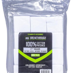 Breakthrough Clean BTCPS214600 Square Patches 38-45 Cal/.410-20 Gauge 600 pieces