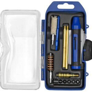 DAC GM40P GunMaster Cleaning Kit 40 Cal & 10mm Pistol/14 Pieces Black/Blue
