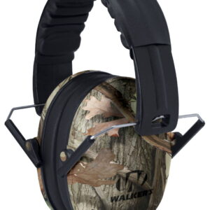 Walker's GWPFKDMCAMO Youth Passive Muff 22 dB Over the Head Next G-1 Camo/Black Polymer