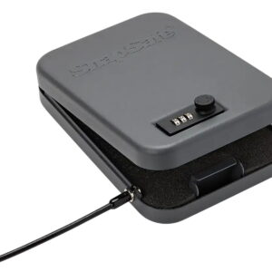 SnapSafe 75230 Lock Box Large Combination/Key Entry Black Steel 9.50" L x 6.50" W x 1.75" D