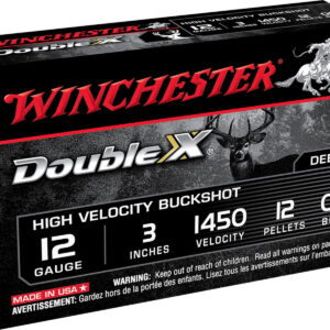 Winchester Ammo SB12300 Double X High Velocity 12 Gauge 3" 12 Pellets 00 Buck Shot 5 Per Box/50 Case