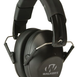 Walker's GWPFPM1 Pro Low Profile Folding Passive Muff 22 dB Over the Head Black Polymer