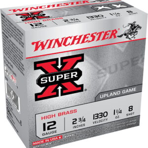 Winchester Ammo X128 Super X Heavy Game Load High Brass 12 Gauge 2.75" 1 1/4 oz 8 Shot 25 Bx/ 10 Case