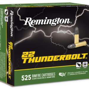 Remington Ammunition R21271 Thunderbolt Bulk 22 LR 40 gr Lead Round Nose 525 Per Box/12 Cs