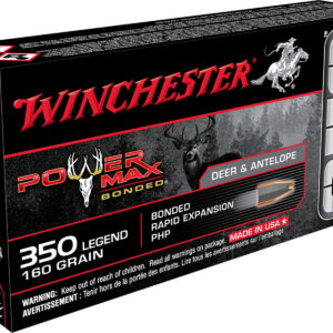 Winchester Ammo X3501BP Power Max Bonded 350 Legend 160 gr Bonded Rapid Expansion PHP 20 Per Box/10 Case