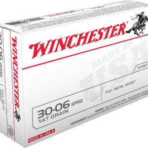 Winchester Ammo USA3006 USA 30-06 Springfield 147 gr Full Metal Jacket 20 Per Box/10 Case
