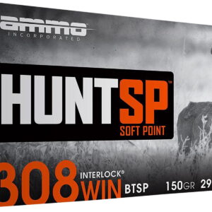 Ammo Inc 308150SPA20 Hunt 308Win 150gr Soft Point 20 Per Box/10 Case