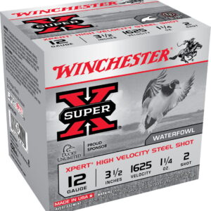 Winchester Ammo WEX12LM2 Super X Xpert High Velocity 12 Gauge 3.50" 1 1/4 oz 2 Shot 25 Per Box/10 Case