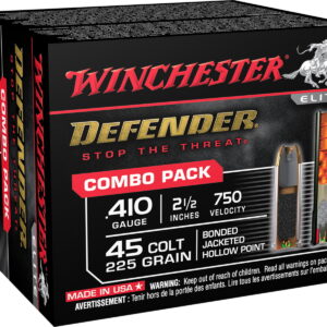 Winchester Ammo S41045PD PDX1 Defender Combo 410 Gauge 2.50" 1/2 oz 3 Defense Discs 12 BBs Shot 20 Per Box/10 Case