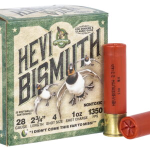 HEVI-Shot HS18704 HEVI-Bismuth 28 Gauge 2.75" 1 oz Bismuth 4 Shot 25 Per Box/10 Case