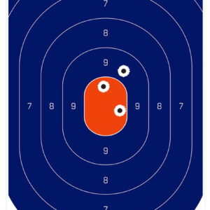 Birchwood Casey 35718 Dirty Bird Silhouette Tagboard Hanging Universal 12" x 18" Blue/Orange 8 Per Pkg