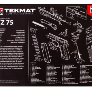 TekMat TEKR20CZ75 CZ 75 Ultra 20 Cleaning Mat CZ-75 Parts Diagram 15" x 20"