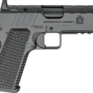 Springfield Armory PX9227LAOS 1911 Emissary 9mm 9+1 4.25" Stainless Steel Barrel Optic Ready Black Carbon Steel Slide VZ Grips Thin-Line G10 Grip