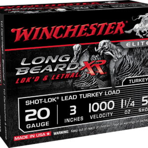 Winchester Ammo STLB2035 Long Beard XR Shot-Lok 20 Gauge 3" 1 1/4 oz 5 Shot 10 Per Box/10 Case