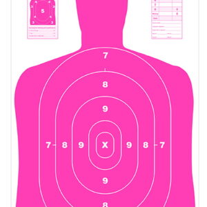 Birchwood Casey 37039 EZE-Scorer Silhouette Paper 23" x 35" Pink/White 5 Pack