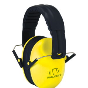 Walker's GWPFKDMYL Baby & Kids Folding Muff 22 dB Over the Head Yello With Black Polymer