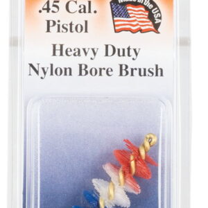 Pro-Shot PSP45 Patriot Series Bore Brush .45 Cal Pistol #8-32 Thread Nylon Bristles Brass Core