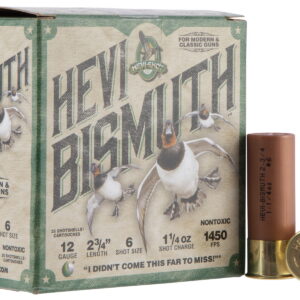 HEVI-Shot HS14706 HEVI-Bismuth 12 Gauge 2.75" 1 1/4 oz Bismuth 6 Shot 25 Per Box/10 Case