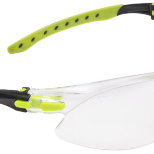 Allen 4140 Keen Safety Glasses Youth Clear Lens Lime Green Frame
