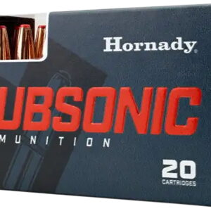 Hornady 82742 Subsonic Rifle 45-70 Gov 410 gr Sub X 20 Per Box/10 Case