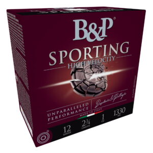 B&P 12B1SCH8 Sporting Clays High Velocity 12Gauge 2.75" 1oz 8Shot 25 Per Box/10 Case