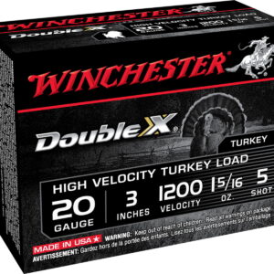 Winchester Ammo STH2035 Double X High Velocity Turkey 20 Gauge 3" 1 5/16 oz 5 Shot 10 Per Box/10 Case