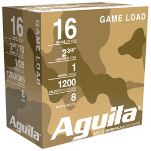 Aguila 1CHB1618 Birdshot Standard Velocity 16Gauge 2.75" 1oz 8Shot 25 Per Box/10 Case