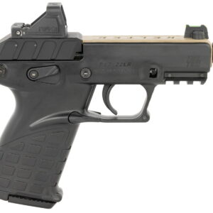Kel-Tec P17TANBlackOPTIC P17 22 LR 16+1 3.80" With Optic & Holster Tan/Black