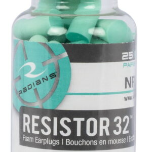 Radians FP70A25 Resistor Earplugs Foam 32 dB In The Ear Aqua Blue Adult 25 Pair