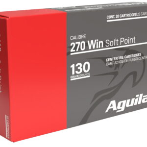 Aguila 8053AG 270Win 130gr InterLock Boat Tail Soft Point 20 Per Box/10 Case