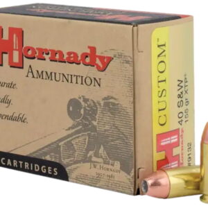 Hornady 9132 Custom 40 S&W 155 gr Hornady XTP Hollow Point 20 Per Box/10 Case