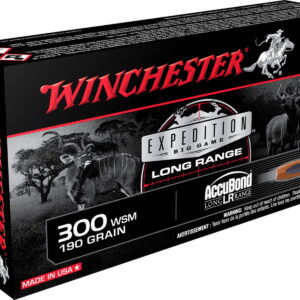 Winchester Ammo S300SLR Expedition Big Game Long Range 300 WSM 190 gr Nosler AccuBond Long Range 20 Per Box/10 Case
