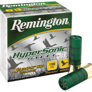Remington Ammunition 26775 HyperSonic Steel 12 Gauge 3" 1 1/4 oz 2 Shot 25 Per Box/10 Cs