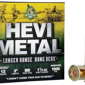 HEVI-Metal HS38088 HEVI-Metal Longer Range 12 Gauge 3" 1 1/4 oz BB Shot 25 Per Box/10 Case