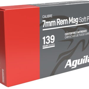 Aguila 80591AG 7mm Rem Mag 139gr InterLock Boat Tail Soft Point 20 Per Box/10 Case