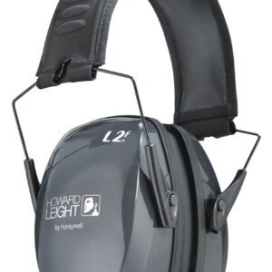 Howard Leight R01525 Leightning L2F Slim Passive Muff 27 dB Over the Head Gray/Black Adult