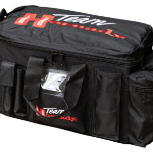 Hornady 9919 Team Hornady Range Bag Black with Red Logo Nylon with Large Compartment & Embroidering