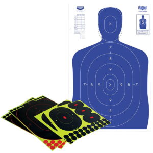 Birchwood Casey 34602 Shoot-N-C Reactive Target Silhouette Paper Multi-Color Includes Pasters
