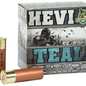 HEVI-Shot HS60006 HEVI-Teal 12 Gauge 3" 1 1/4 oz 6 Shot 25 Per Box/10 Case
