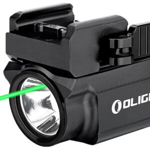 Olightstore USA Inc OBALDRMINIBK1 Baldr Mini Black Anodized 100/600 Lumens White LED Green Laser